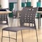 Flash Furniture 881 lb. Capacity Gray Sled Base Stack Chairs, 5PK 5-RUT-2-GY-BK-GG - alternate 10